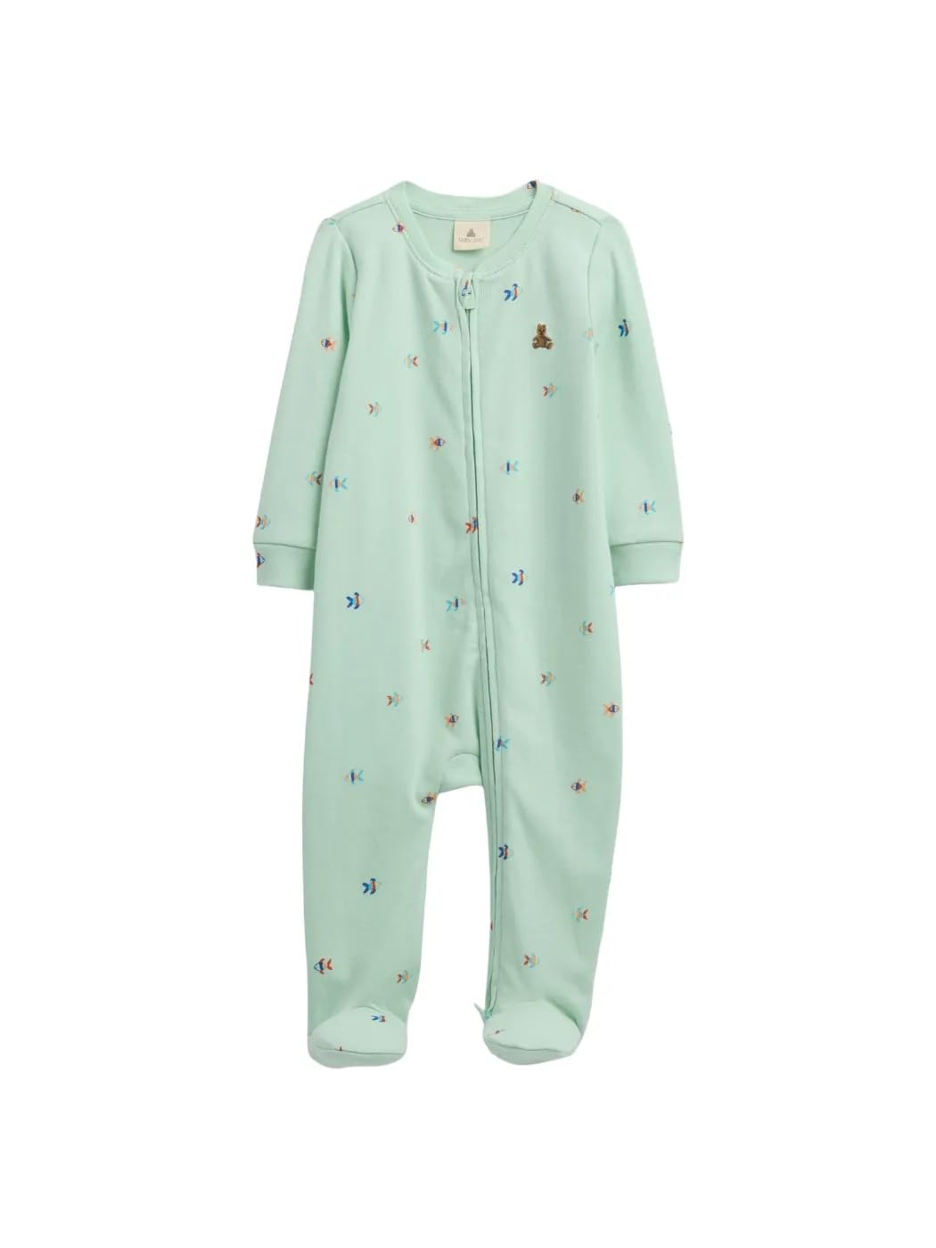 GAP Unisex Baby Two Way Zip Footed One-piece Outfit