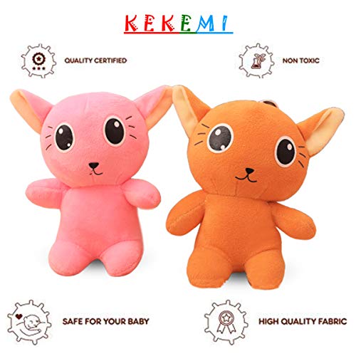 Image of KEKEMI Non-Toxic Hugable Cute Stuff Teddy Bear Soft Toys for Kids /Gift, Size 7 Inches (Pack of 2)
