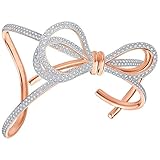 Clear crystal pavé Swarovski Damen-Manschetten Armbänder Edelstahl Kristall 5447088