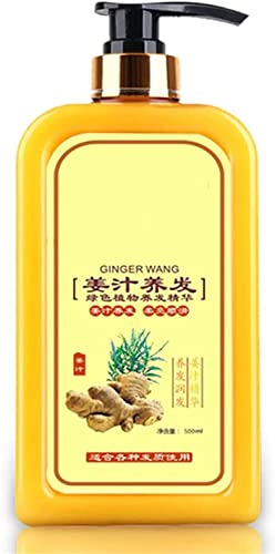 Shampooing au Gingembre Gokame 500ml pour la pousse des cheveux, anti-perte de cheveux, nourrissant et épaississant (1pcs)