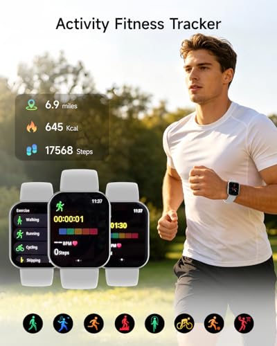 Arteedom Smartwatch for Men Women 1.93in HD Gray — view 4