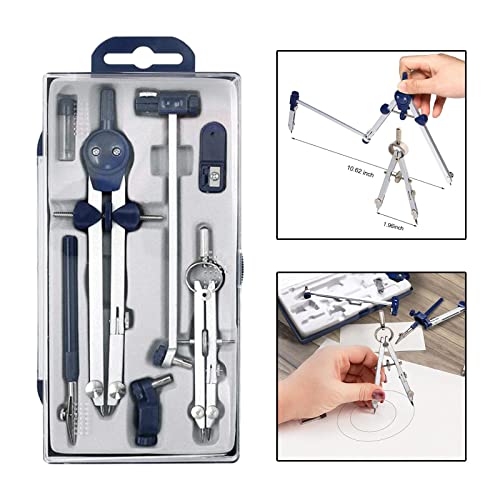 Professional Drawing Metal Drafting barra de extensão, Geometry Set for Geometry, para engenheiros e