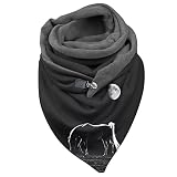 WWricotta Écharpes décontractées femmes mode doux châles envelopper impression chaud bouton écharpe Gilet Sans Homme Protection Canapé Simili Cuir Cadeau Pas Cher