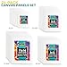 24-Pack 𝗣𝗥𝗘𝗠𝗜𝗨𝗠 Canvas for Painting, 6 of 5x7, 8x10, 9x12,11x14 Painting Canvas Boards, Art Supplies for Adults & Kids - 100% Cotton Primed Canvases for Painting Acrylic, Oil, Watercolor