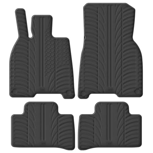 Tapis de Caoutchouc Mercedes EQE V295 2022 2023 2024 Set de Tapis de Sol Noir