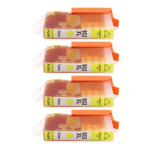 Cartouche d'encre 902XL jaune compatible avec imprimante Officejet 6954 6962 6975