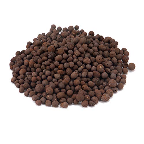 4.4lb Expanded Clay Pebbles Grow Media- 0.43''-0.55'' Hydroponic Cultivation Soil Stone Supplies Aquarium Fish Tank Substrate Decorative Ceramsite Stone for Garden Aquaponics Hydroponics Plants