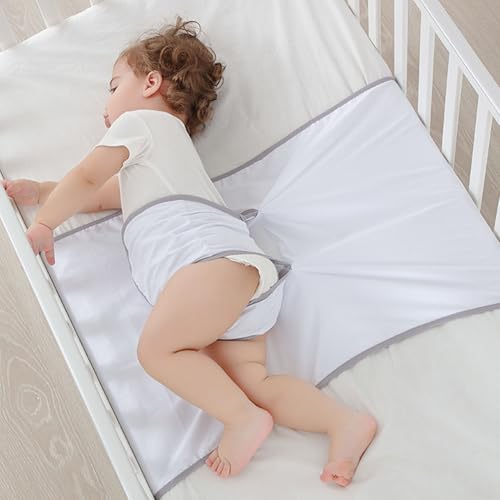 Image of Baby Swaddle Blanket with Detachable Belly Band, Soft Cotton Infant Swaddle Wrap for Sleep and Soothing, Breathable Newborn Swaddling Blanket for Crib and Bassinet