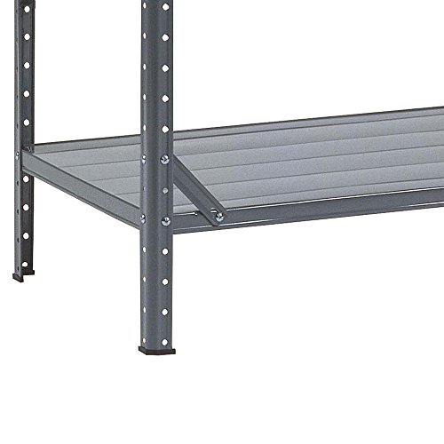 Edsal HC30127 Steel 7-Shelf Shelving Unit, 750 lb Capacity, 30" Width x 60" Height x 12" Depth
