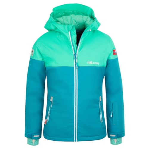 Trollkids Girls Hallingdal Jacket 140, Petrol