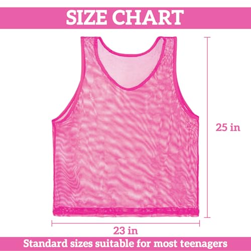Image of RAINFLOW Soccer Pinnies Scrimmage Vests - Set of Lightweight Mesh Pennies Practice Jerseys for Youth & Adult Teams,Training