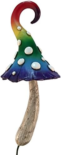 GlitZGlam Magischer Regenbogen Pilz 15cm - Deko Für Fairy Garden & Miniatur Garten