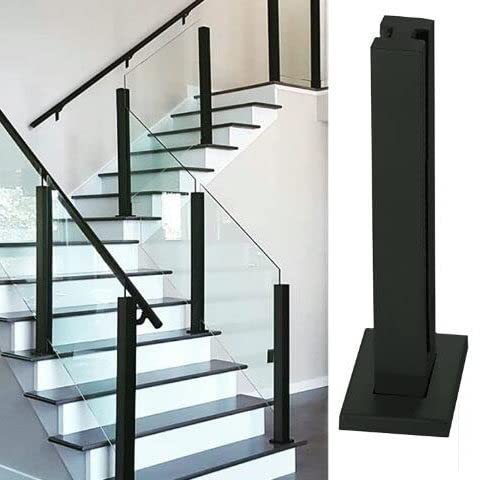 Sistema de balaustrada de vidrio para balcón, escaleras, piscina y terrazas de patio con abrazadera segura y soporte