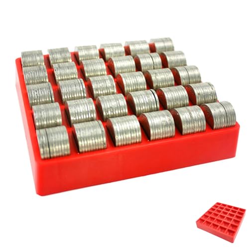 Caja organizadora para monedas color rojo