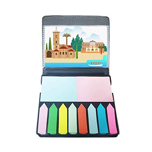 Note auto-adhésive Chypre monument marque-page coloré pour bureau