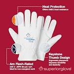 Superior Glove 378GKTFG Gants de travail en cuir de chèvre à grains