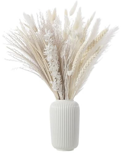 Pampas Grass Large 80Pcs White Pampa Grass Decor miniatura 1