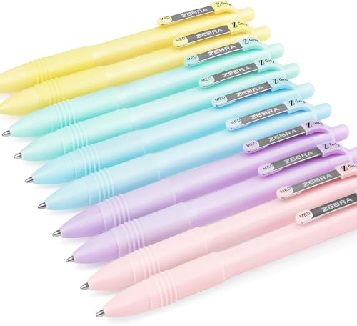 Stylos Zebra Z-Grip Smooth lot de 20 à encre noire fluide et pointe rétractable