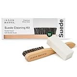 Jason Markk Wildleder Reinigungsset - Rosshaar Borstenbürste - Naturkautschuk Radierer - Wildleder...