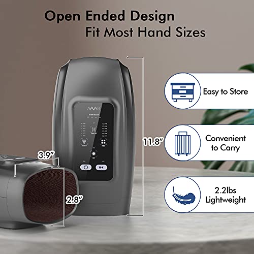 Navatiee Hand Massager For Arthritis And Carpal Tunnel, Electric Hand Massager Machine With Heat Compression, 6 Levels Of Therapy Massage And Intensity For Wrist, Palm, Numbness, Finger Pain Relief #TOP6