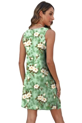 Image of BKRIVE Coverup Summer Dresses for Women 2026 Eyelet Casual Loose Sleeveless Sundresses Tank Dresses with Pockets