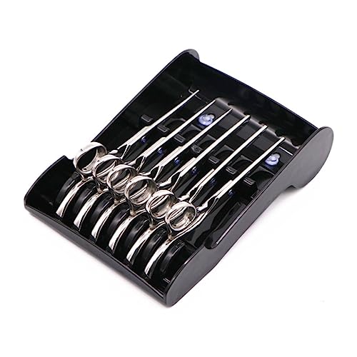 EXQUIMEUBLE シー多機能剪刀収納ボックス 環境に優しい製 移動便利な美容師用サロンオーガナイザー 強力吸着で安定性抜群 デスク周りを整理する大容量プ ブラック