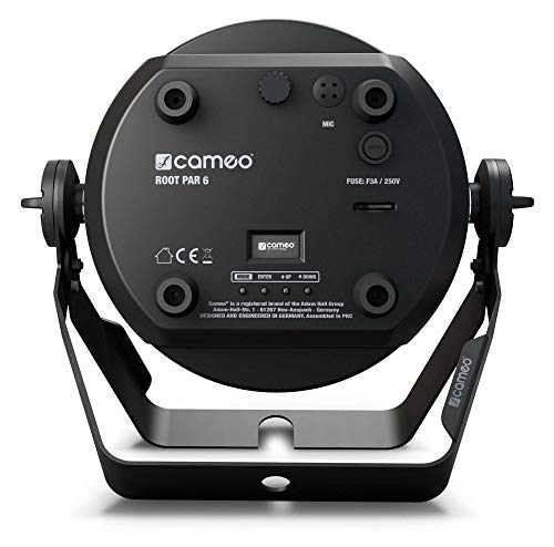 Cameo ROOT PAR 6-6 x 12 W RGBAW + UV PAR Scheinwerfer, OLED Display, schwarz