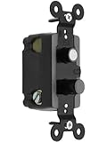 Classic Push Button Light Switch With Single Mother-Of-Pearl Inlay