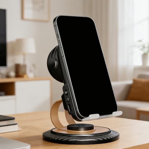Soporte para teléfono celular Mimoqk de mesa que evita caídas en el escritorio de oficina 3
