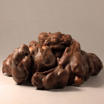 Peanut Clusters - three 5 ounce bags of Gilbert Chocolates' Roasted and Salted Spanish Peanuts hand dipped in milk chocolate