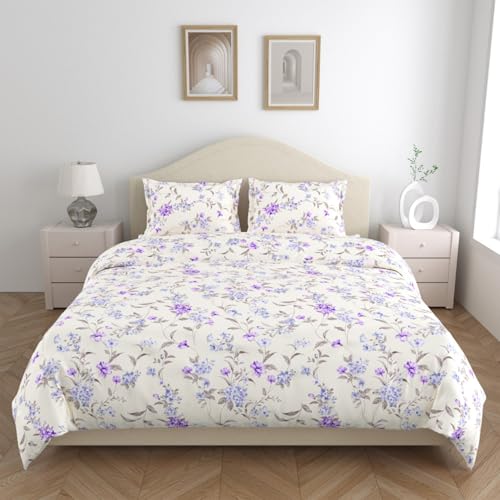 haus & kinder Ultrasoft Microfiber Bedsheet for Double Bed Bedsheets for Queen Size Bed with 2 Pillow Covers Bedding Set Lightweight Breathable Bed Sheet- Nordic Haven, Multicolor, 90 TC haus & kinder Ultrasoft Microfiber Bedsheet for Double Bed Bedsheets for Queen Size Bed with 2 Pillow Covers Bedding Set Lightweight Breathable Bed Sheet- Nordic Haven, Multicolor, 90 TC