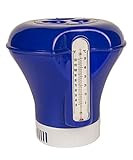Aqua Select Floating Chlorinator with Built-in Thermometer Indoor & Outdoor Swimming Pools |...