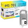 PFI-701 Ink Cartridges Compatible for Canon PFI-701 PFI 701 Ink Cartridge Work for Canon IPF 8000 9000 8100 9100 8110 9110 8000s 9000s 8010s 9010s Plotters 1 Matte Black Pack