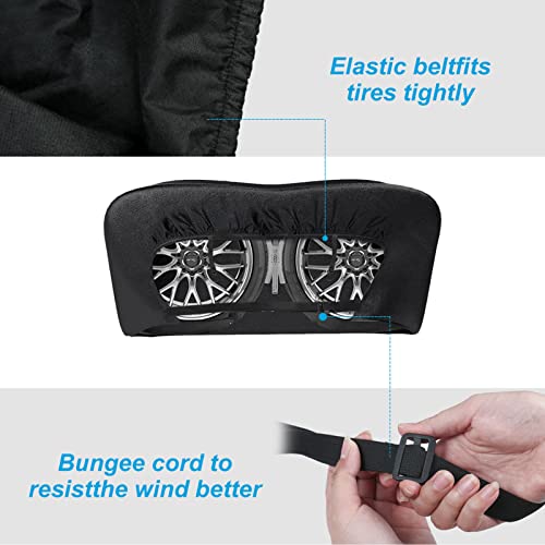 Aumotop Rv Tire Covers, 1 Pack Dual Axle Wheel Cover Fits 27"-30" Dia Tires,Rv Spare Tire Covers Waterproof Anti-Uv Wear Resistant Black Dual Tire Cover Accessories For Rv, Truck,Trailer, Camper #TOP4