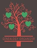 Genealogy Organizer Notebook: Fillable Family tree with Five generational fan charts, Blank Notes...