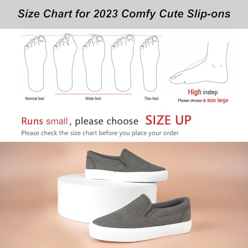 Image of JENN ARDOR Slip On Sneakers Women Comfortable Walking Slip On Shoes Women Memory Foam Womens Fashion Loafers for Women Casual Shoes for Women Flats