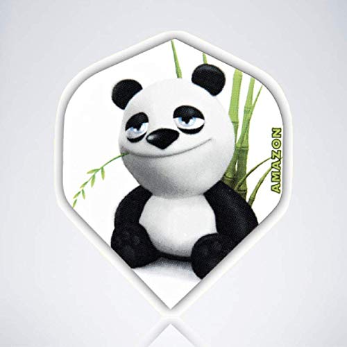 Buy myDartpfeil White Standard Dart Flights PANDA made of plastic