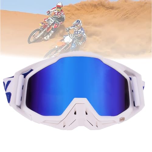 Jilskl Lunettes Moto Tout Terrain, Lunette Moto Cross, Convient Aux Motos, Voitures De Course, Courses Tout-Terrain, Motos Tout-Terrain, Vtt, Casques De Ski Ou...
