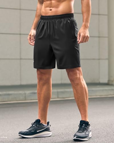 G Gradual Men's Athletic Running Shorts with Zipper Pockets Quick Dry 7"/ 5"/ 9" Workout Gym Shorts for Basketball Hiking3