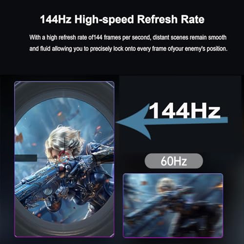 Image of 16.1 inch 144Hz Portable Monitor for Gaming with Kickstand- HDR Eye Careful, 100% sRGB FHD IPS HDR Portable Monitor for Laptop with Built-in Speakers Compatible with Laptop PC Phone PS5 /4 Switch