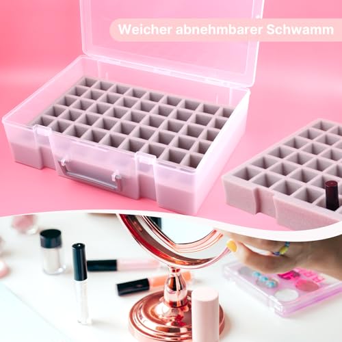 Againmore Universal Nagellack Halter & Organizer Enthält 54 Flaschen für Gellen, für Käfer, für Sally Hansen, für OPI, für Essie und andere Fingernagellack (weiß)