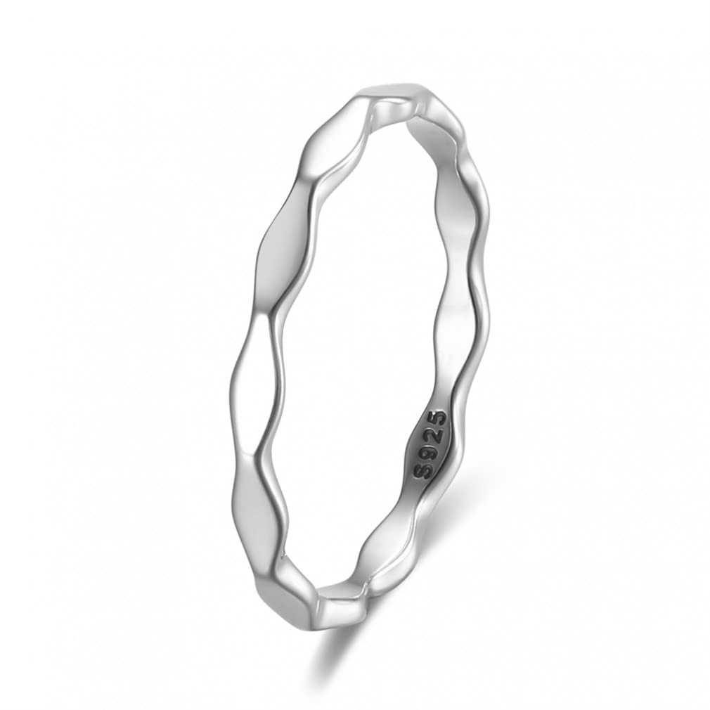 S925 Sterling Silber Oxid Ring Schmuck Silber Fingerring Geschenk für Frauen