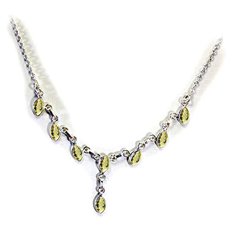 Gemsonclick Collar de Citrino Genuino en Forma de Y Cover