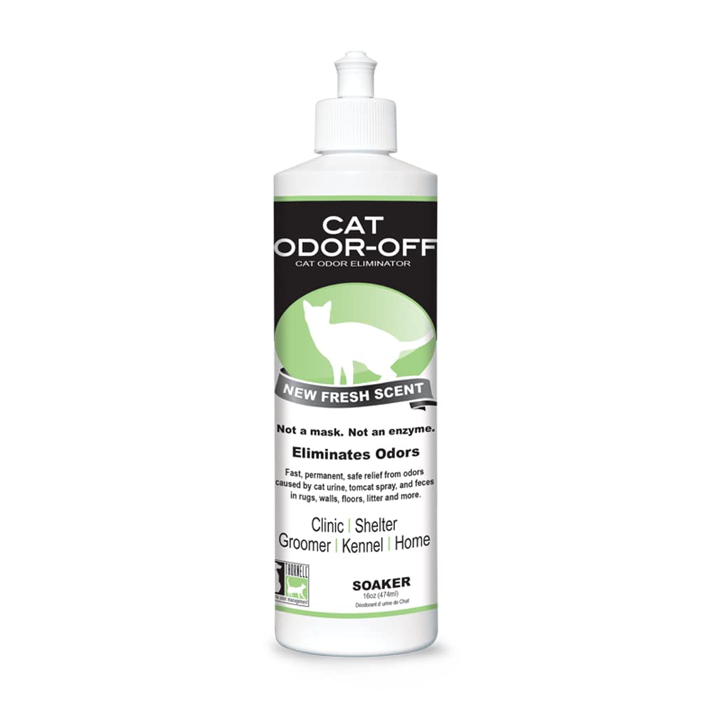 Thornell Cat Odor-Off Pet Odor Eliminator Spray – Fresh Scent 16oz Ready to Use Cat Urine Odor Eliminator Spray for Pet Urine Odor, Tomcat Spray &