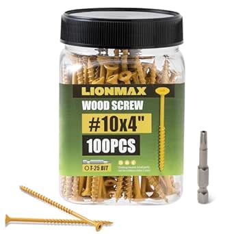 LIONMAX Deck Screws 3 Inch, Wood Screws #10 X 3 - View #2