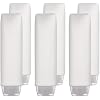 Travel Lotion Bottles Set 6-Pack 1.7Oz Leakproof Refillable Squeeze Containers for Body Emulsion Gel Shampoo Lightweight Portable Cosmetic Dispensers