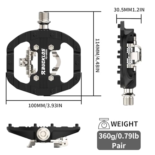 BUCKLOS Nylon SPD Pedals