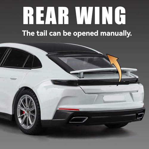 Image of Mashes Porsche Panamera Diecast Metal Car Toy 1:32 Scale with Openable Doors, Pull Back Action, Light & Sound, Detailed Luxury Sedan Model for Kids & Collectors, Premium Gift Toy Car [Multicolor]