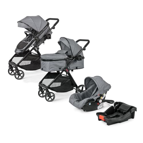 D'bebé Travel System King Gris convertible y ajustable