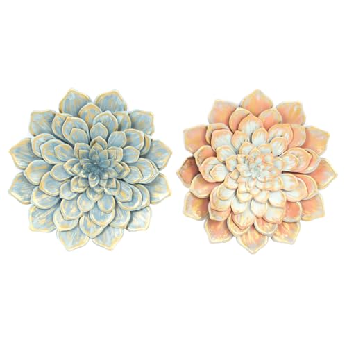 Fleur en métal murale 61cm grand format - Idée déco salon design - 2